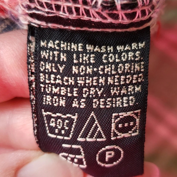 Eddie Bauer LaConner Shirt Womens Petites XS Long Sleeves Patchwork Plaid Preppy - Picture 5 of 6